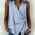 Blusa cruzada sin mangas
