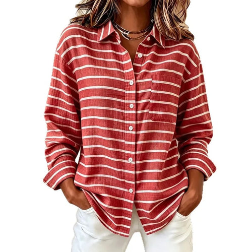 Blusa camisera de rayas