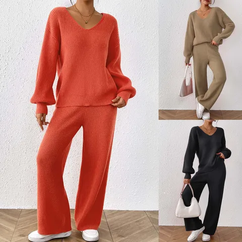 Conjunto de punto cuello V
