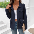Chaqueta entallada con cremallera