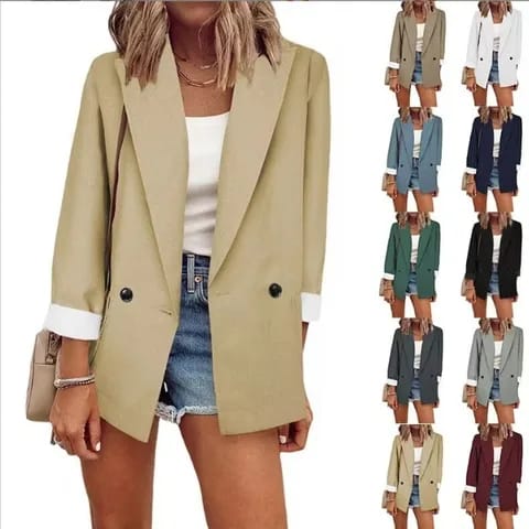 Blazer elegante de doble botonadura