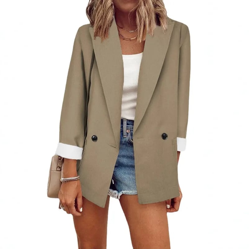Blazer elegante de doble botonadura
