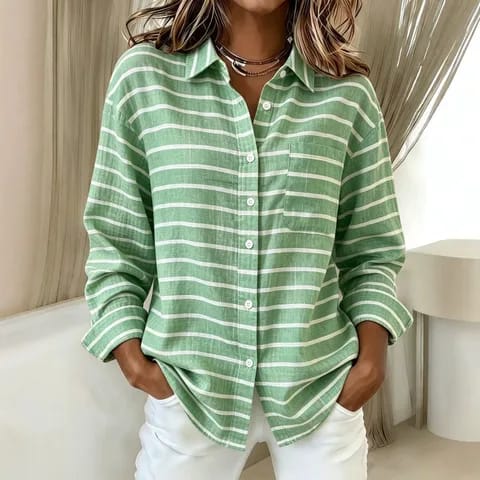 Blusa camisera de rayas